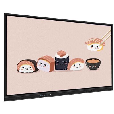 4K 65 75 86 98 110 inch Phân hình chống chói, tương tác Smart Whiteboard IR Monitor Super Slim