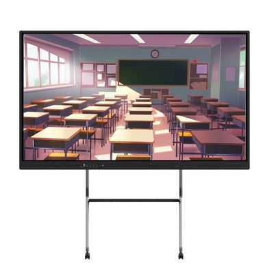 4K 65 75 86 98 110 inch Phân hình chống chói, tương tác Smart Whiteboard IR Monitor Super Slim