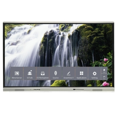 Phiên bản mới hơn Hệ thống Android Bảng phẳng tương tác Với độ tương phản cao 1200: 1 Và Tốc độ con trỏ 100 Dot / S 20 Điểm chạm được hỗ trợ với bảng trắng tương tác chia sẻ màn hình