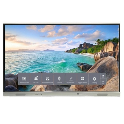 Phiên bản mới hơn Hệ thống Android Bảng phẳng tương tác Với độ tương phản cao 1200: 1 Và Tốc độ con trỏ 100 Dot / S 20 Điểm chạm được hỗ trợ với bảng trắng tương tác chia sẻ màn hình