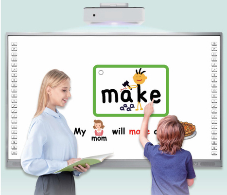 86 inch màn hình cảm ứng tương tác Whiteboard với khả năng tương thích với Mac và 5000 1 độ tương phản