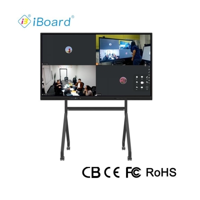 Màn hình cảm ứng bảng trắng kỹ thuật số 75 inch màn hình cảm ứng tương tác cho quảng cáo lớp học