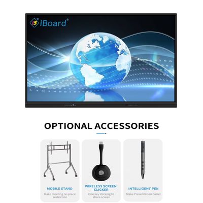 65 75 86 98 110 Inch 4K LCD Interactive Smart Board Touch Panel Smart Screen cho lớp học Bảng điện tử Bảng thông minh kỹ thuật số cho giảng dạy