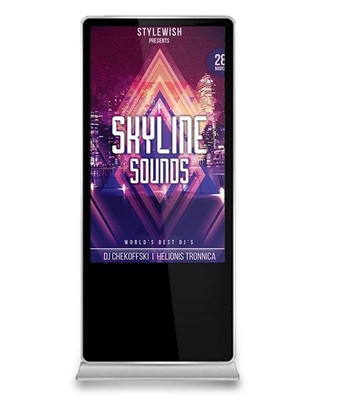 43 inch sàn đứng Digital Signage Display 178 độ FCC phê duyệt Quảng cáo Kiosk Capacitive Touch Với hệ thống Android hoặc Windows