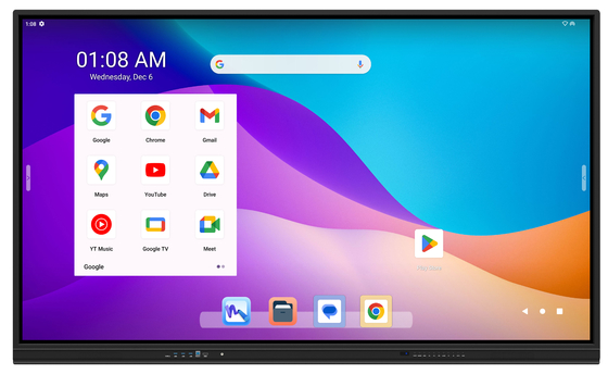 55 65 75 86 98 105 Inch 4K kỹ thuật số tương tác bảng phẳng màn hình cảm ứng Ai Smart Interactive Whiteboard cho hội nghị lớp học