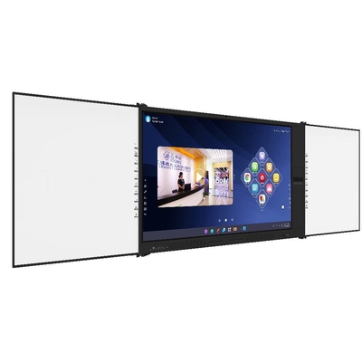 Intelligent 2 mặt Black Green Whiteboard Với 75 86 Inch Android Touch Panel Board Với Máy ảnh Mic Document Scanner Điện thoại Đứng Đối với Văn phòng Giáo dục Trường học