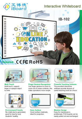 Iboard Factory 22 Chìa khóa mỗi bên Công nghệ hồng ngoại màn hình màn hình cảm ứng tương tác với công nghệ điện tử Đối với thiết bị giáo dục đại học Bảng trắng tương tác Bảng trắng