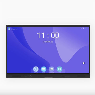 86 inch Google EDLA chứng nhận màn hình thông minh tương tác Android 13 với hệ thống thưởng thức tích hợp OPS khe cắm Camera tùy chọn và stand di động