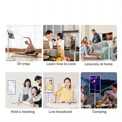 IBoard 27 32 Inch Android 13 In-Cell Touch Panel Smart TV LCD màn hình cảm ứng màn hình màn hình hiển thị Rolling Đứng di chuyển xoay với pin