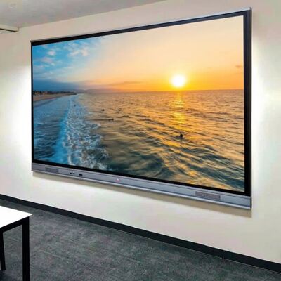 Bảng tương tác 65 inch cho hiệu suất thuyết trình với Wifi Bluetooth, phần mềm bảng trắng tích hợp cho phòng học, phòng họp, màu tủ trắng/đen