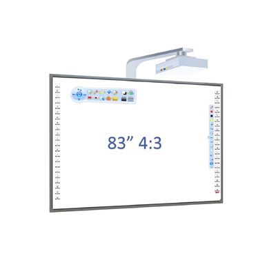 20 điểm chạm Iboard Bảng interactive với vật liệu khung nhôm và đứng di động