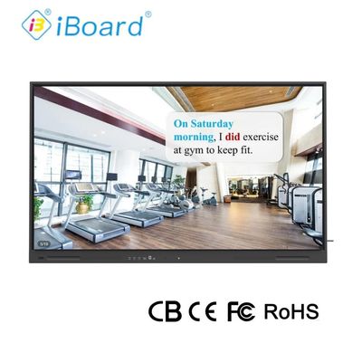 65 inch 4K UHD tương tác bảng phẳng Smart TV với hệ thống Android mới thiết bị cho lớp học cuộc họp văn phòng