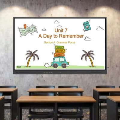 Ai Function 75 Inch 4K Resolution Interactive Flat Panel Smart TV với thiết bị hệ thống Android mới Cho cuộc họp văn phòng lớp học