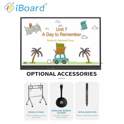 Ai Function 75 Inch 4K Resolution Interactive Flat Panel Smart TV với thiết bị hệ thống Android mới Cho cuộc họp văn phòng lớp học