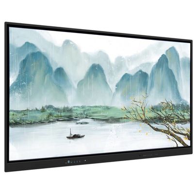 Iboard Interactive Whiteboard 75 Inch USB đầu ra màn hình màn hình cảm ứng trong khung màu đen cho giáo dục Ứng dụng văn phòng kinh doanh với phần mềm mạnh mẽ