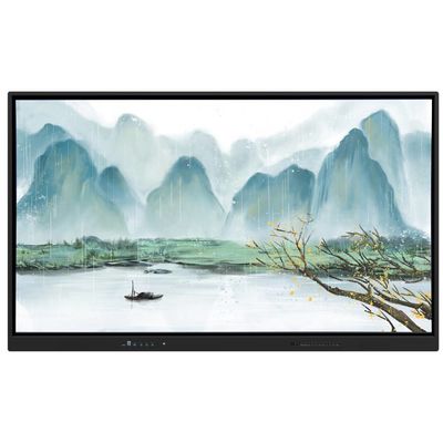 Iboard Interactive Whiteboard 75 Inch USB đầu ra màn hình màn hình cảm ứng trong khung màu đen cho giáo dục Ứng dụng văn phòng kinh doanh với phần mềm mạnh mẽ
