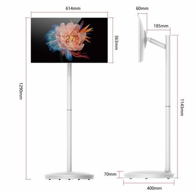 Màn hình thông minh di động 27 inch Rotate Smart TV cho cửa hàng hiển thị / SOHO / ngoài trời