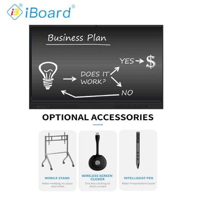 86 Inch Smart Board với built-in Camera và Microphone Touch Screen Interactive Flat Panel cho hội nghị họp và giáo dục
