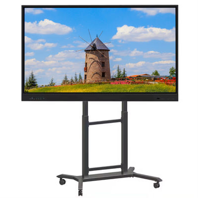 Màn hình tương tác phẳng hội nghị 65 inch Kích thước màn hình Ổ cứng 500GB cho các bài thuyết trình tương tác