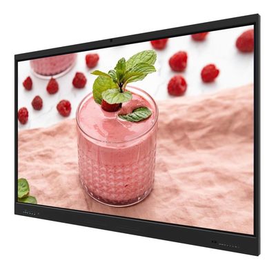 Màn hình cảm ứng tương tác 86 inch Android 14 8+128G có loa, camera, micrô, cảm biến ánh sáng, phần mềm tích hợp, Wifi, trình chiếu không dây từ Pad, Điện thoại, Máy tính xách tay