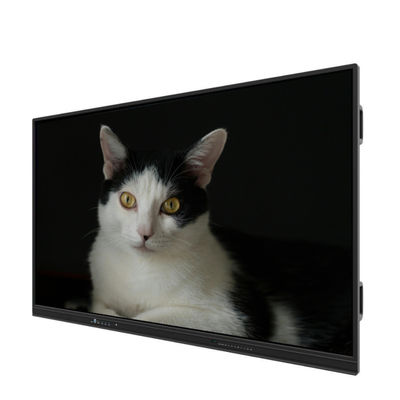 Màn hình phẳng tương tác 98 inch 4K Android 14 8+128GB Màn hình cảm ứng thông minh kỹ thuật số Android OPS Chân đế di động tùy chọn cho lớp học và cuộc họp