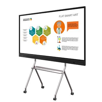 Bảng trắng tương tác LED 75 "Màn hình cảm ứng đa điểm Android Windows Hệ thống kép