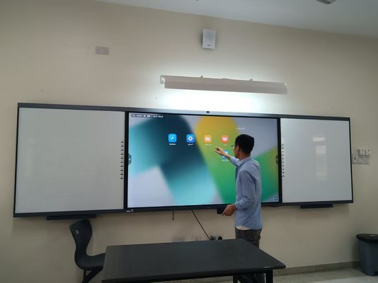 Bảng trắng tương tác kỹ thuật số 98 inch tất cả trong một, bảng phụ với bảng thông minh cho trường học
