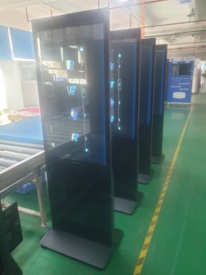 Bán buôn với quét đơn hàng Màn hình quảng cáo kỹ thuật số đứng sàn 23.8 inch 27 inch 32 inch Kiosk đứng sàn Cảm ứng điện dung Với hệ điều hành Android hoặc Windows