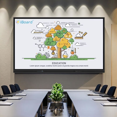 Màn hình phẳng tương tác 98 inch 4K UHD, màn hình cảm ứng thông minh với chức năng AI chiếu, bảng thông minh cho phòng họp