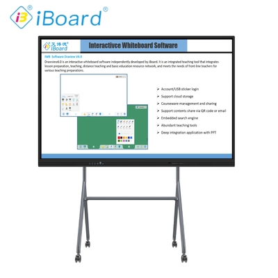 Màn hình phẳng tương tác 86 inch 4K với Chức năng AI Cập nhật cho Giáo dục Thông minh