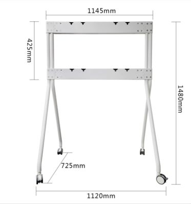Bảng trắng tương tác Stand Vật liệu nhôm Với stand di động Trolley và bánh xe cho màn hình TV 55 đến 110 inch tùy chọn