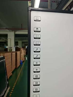 Bảng trắng tương tác IWB bán buôn tại nhà máy 19 năm, góc nhìn rộng, lưu trữ độ ẩm, hiệu ứng hiển thị nổi bật, bảng trắng điện tử tương tác, công nghệ hồng ngoại IR mười điểm chạm