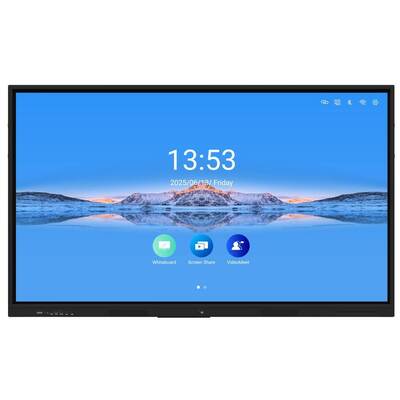 Iboard Interactive Whiteboard Pen Finger Touch Android 14 4+32G 8+128G Ram And Rom Wifi Hotspot BT Office Teaching Software Speaker Built In 65 75 86 Inch