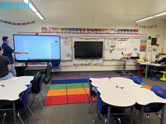 TV màn hình cảm ứng màn hình phẳng tương tác 98 inch với 4K Ultra HD và 20 điểm cảm ứng cho trường học và doanh nghiệp