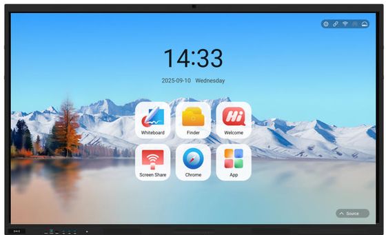 Bảng tương tác iBoard 86 inch Màn hình phẳng thông minh cho Hội nghị và Giáo dục