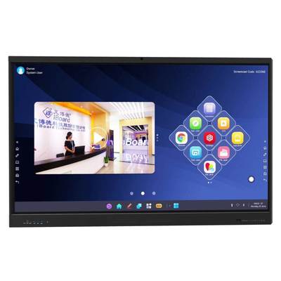 Bảng thông minh 98 inch iBoard Bảng điều khiển phẳng tương tác Hợp kim nhôm cho hội nghị kinh doanh