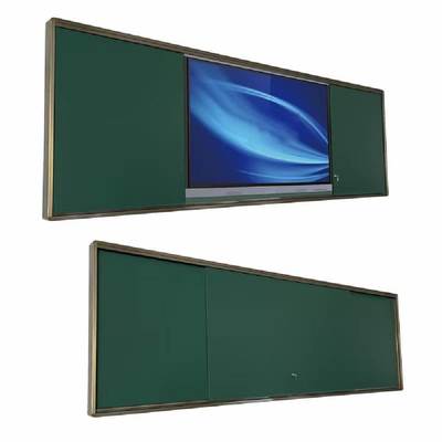 Intelligent Blackboard Sliding 75 86 Inch Panel Board Màu trắng xanh tùy chọn với các bảng điều khiển cảm ứng Bức tường gắn Android Hệ điều hành cửa sổ cho văn phòng họp lớp học