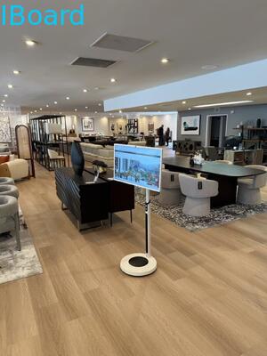 Bảng trắng tương tác không dây 32 inch với máy ảnh tích hợp và TV màn hình thông minh di động