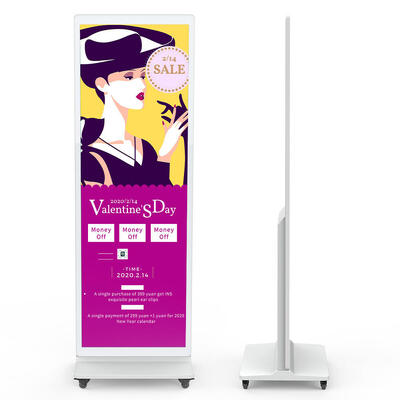 Màn hình quảng cáo chất lượng cao màn hình cảm ứng Kiosk 55 inch Đứng Android kỹ thuật số hồng ngoại PCAP Đứng sàn cảm ứng tường tùy chọn cửa sổ OPS Cho siêu thị Văn phòng thương mại