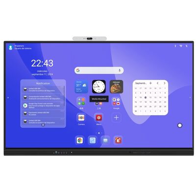 Bảng tương tác IBoard có cổng dữ liệu USB, kính cường lực cho phòng họp hội nghị