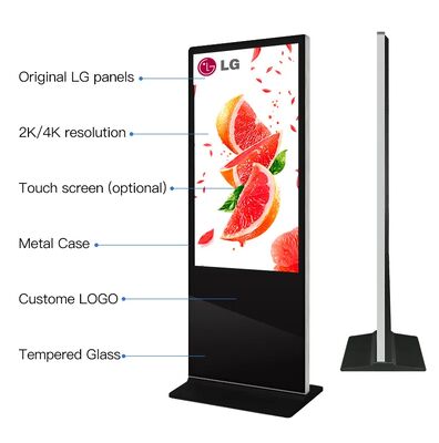 iBoard Sẵn sàng để vận chuyển màn hình quảng cáo LCD sàn biển đứng và màn hình kỹ thuật số Nội thất ngoài trời Kiosk tường video
