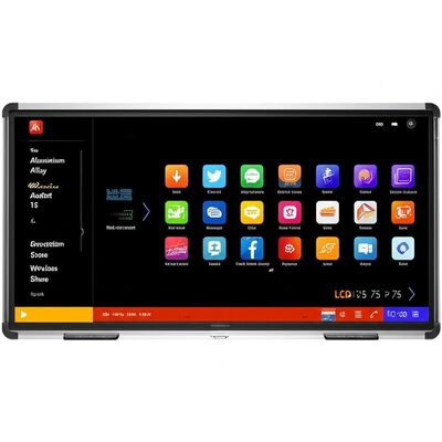 Bảng thông minh LCD 75 inch với Android 15 và chia sẻ không dây cho giảng dạy và họp bảng trắng tương tác
