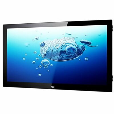 Kiosk màn hình cảm ứng hồng ngoại gắn tường 65 inch với độ phân giải 4K và loa tích hợp