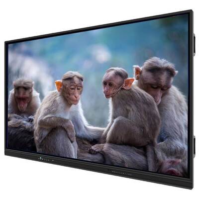 Bảng tương tác LCD với tỷ lệ khung hình 16:9, hỗ trợ hai hệ điều hành và đầu vào HDMI để nâng cao việc giảng dạy