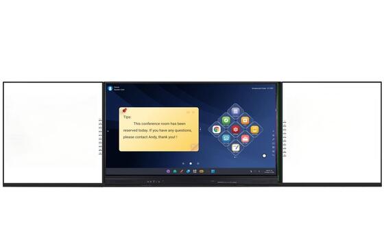 Bảng tương tác phẳng 4K Ultra HD với 20 điểm chạm và loa tích hợp cho giáo dục