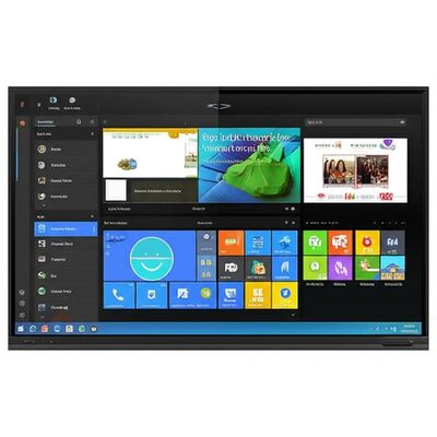 Màn hình tương tác phẳng 86 inch với Android WiFi và phần mềm bảng trắng tích hợp cho lớp học và văn phòng