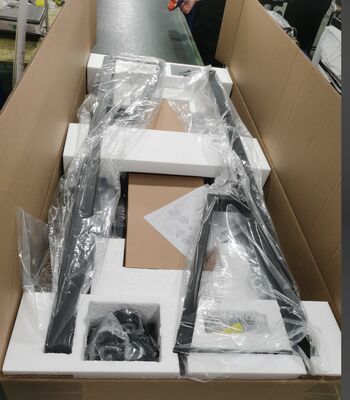 Đứng xe TV di động điều chỉnh chiều cao cho màn hình 65"-100"