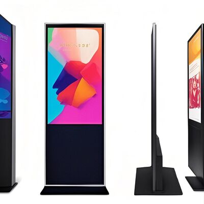 Màn hình quảng cáo thông minh kỹ thuật số iBoard 43 inch chân đứng dọc LCD cảm ứng trong nhà