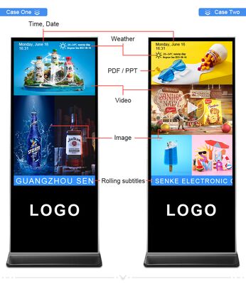 Màn hình quảng cáo thông minh kỹ thuật số iBoard 43 inch chân đứng dọc LCD cảm ứng trong nhà