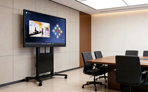 Xe đẩy điện di động cho TV thông minh 65-86 inch có thể điều chỉnh độ cao và tải trọng tối đa 100kg